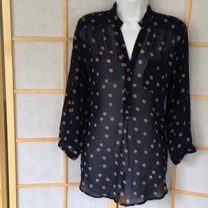 Sheer Necessary Clothing Tunic Top